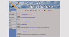 Desktop Screenshot of modelari.preloucsko.cz