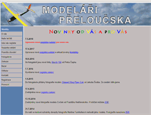Tablet Screenshot of modelari.preloucsko.cz
